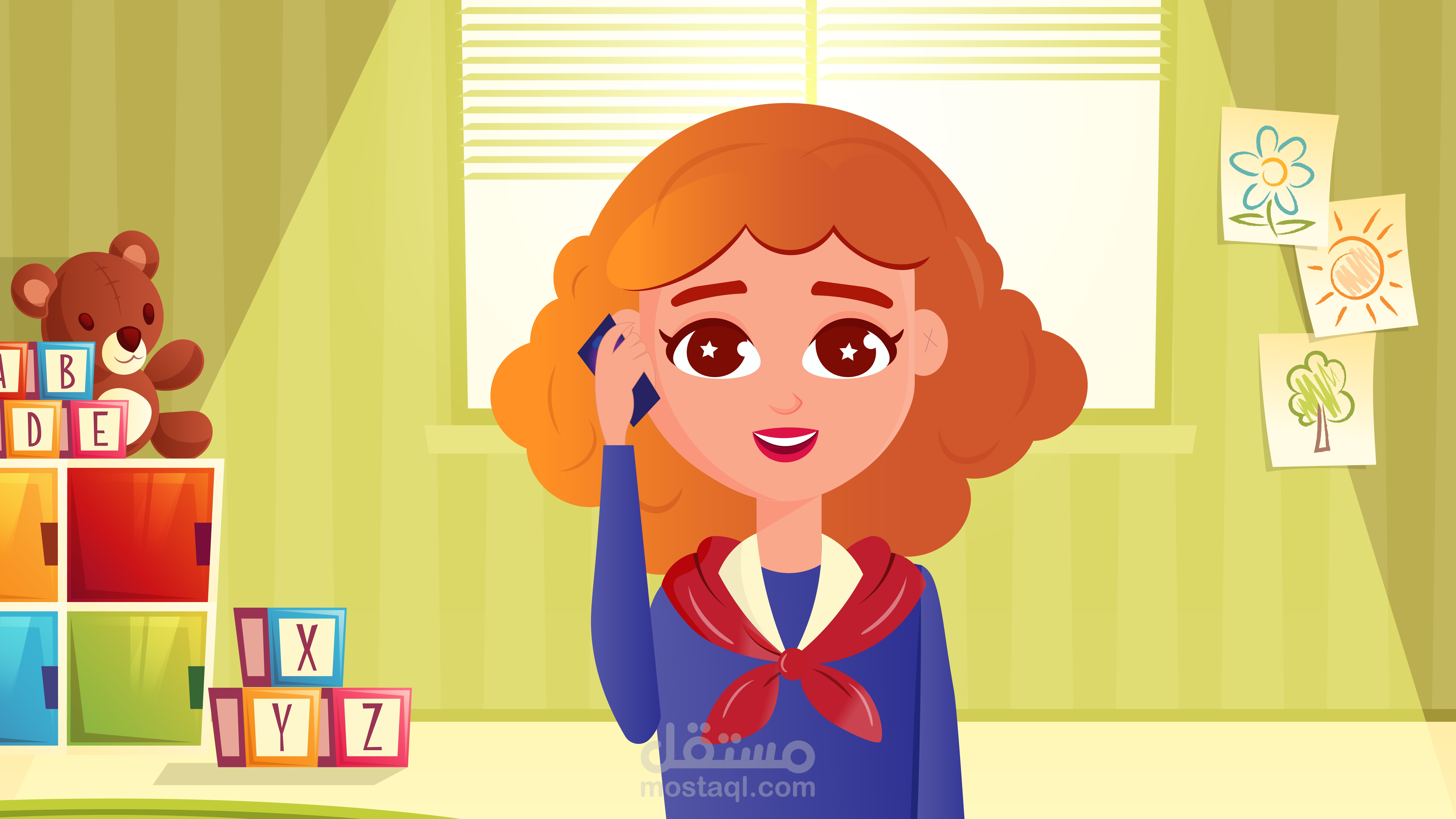 رسم مشاهد قصص أطفال