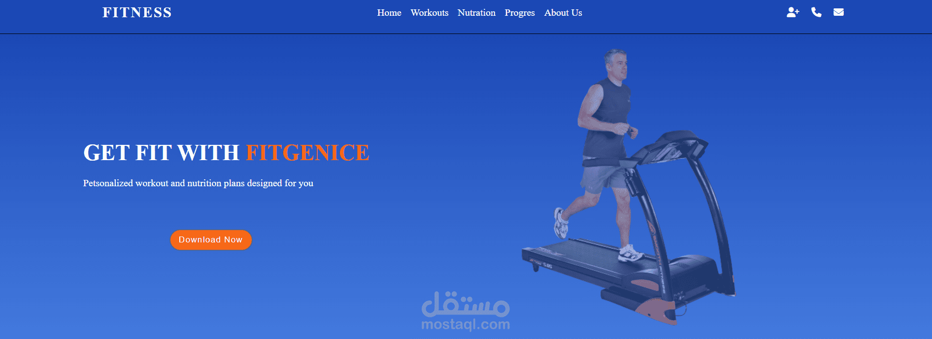 تطوير صفحة ويب بلغة html and css