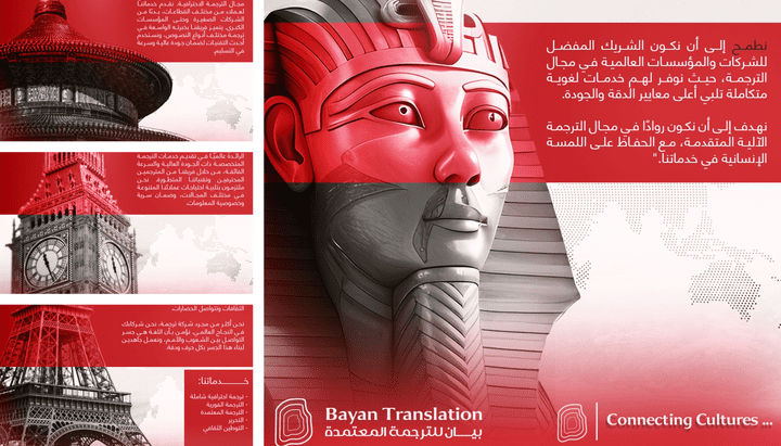 تصميمات سوشيال ميديا - مكتب بيان للترجمة