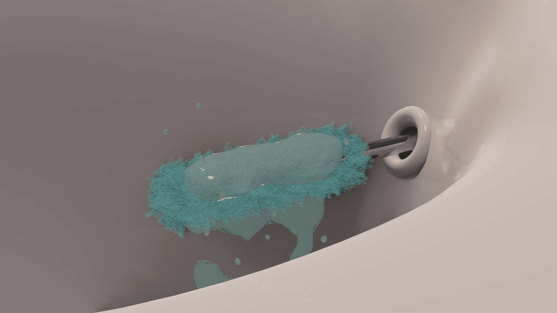 3D animation لتوضيح فكرة أحد المنتجات (تواليت بصفات معينة)