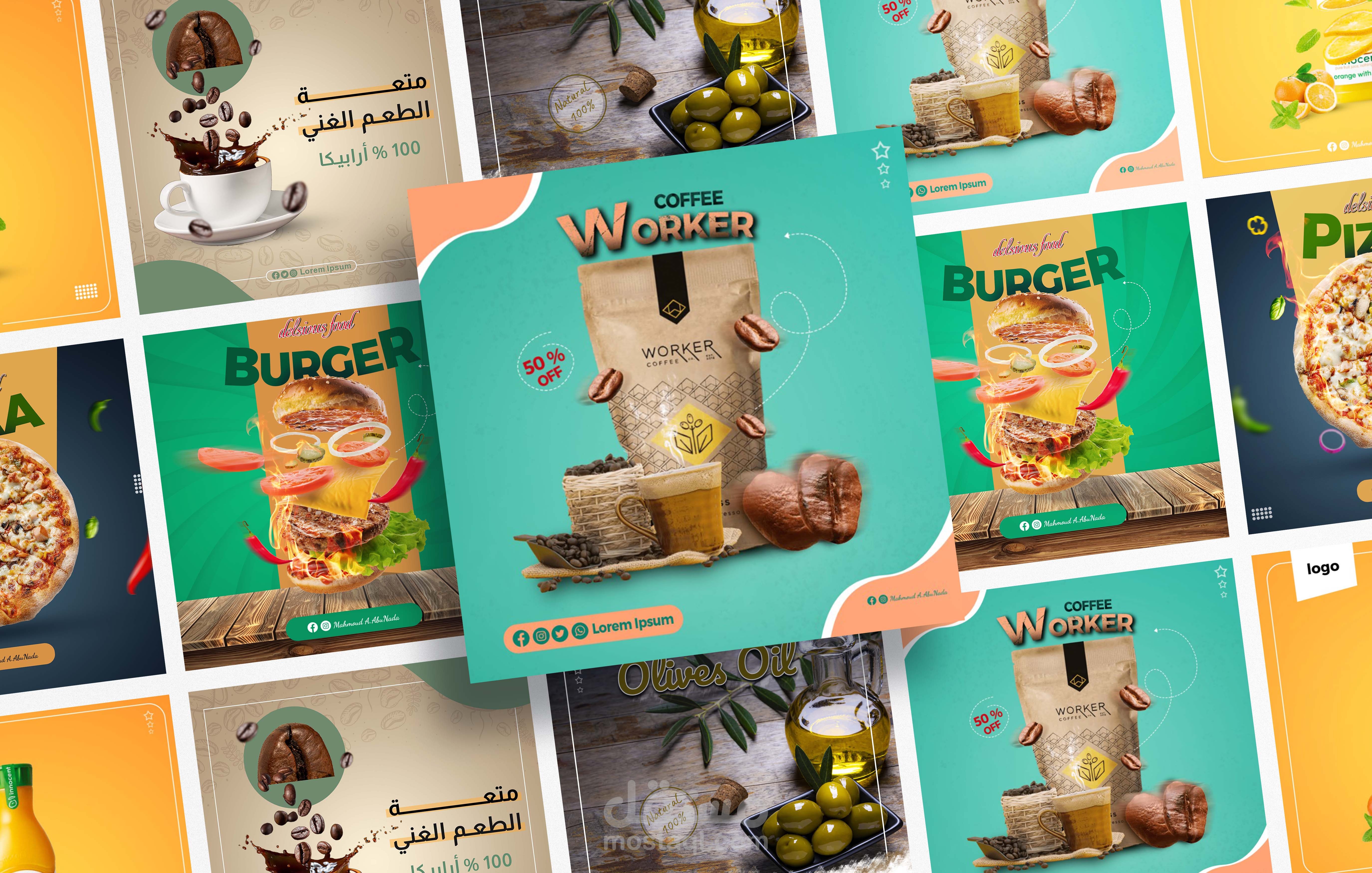 تصاميم سوشيال ميديا احترافية