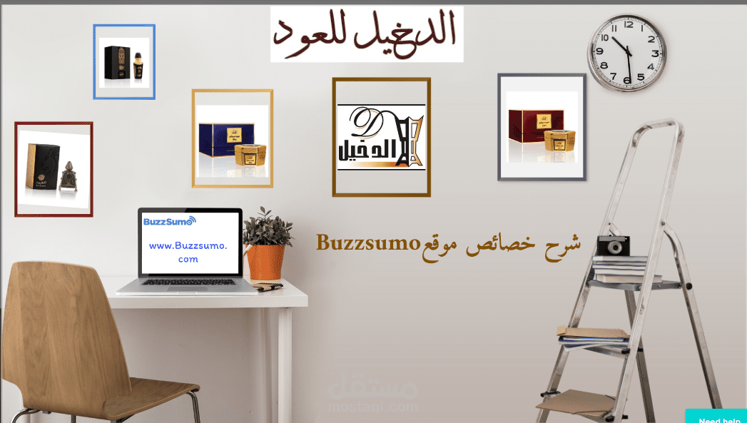 عمل عرض PREZI باللغة العربية لشركة عطور سعودية