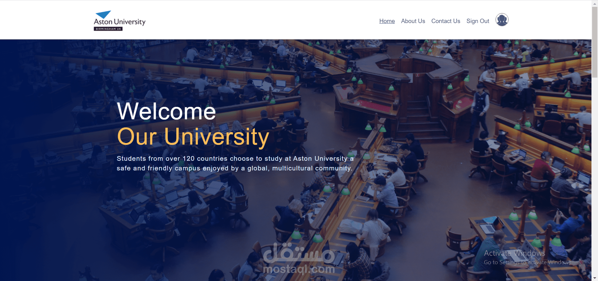 موقع جامعة aston الخاص ب الطلاب المتقدمين اون لاين