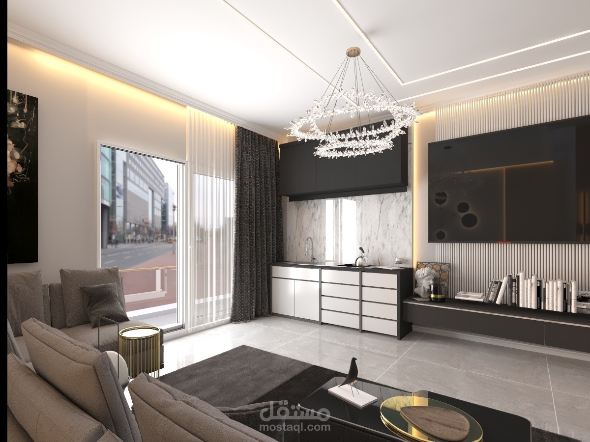 غرفة معيشة علوية