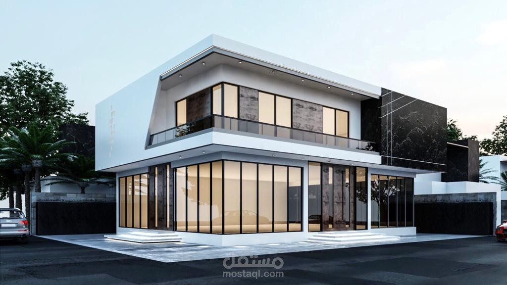 تصميم واجهة فيلا مودرن