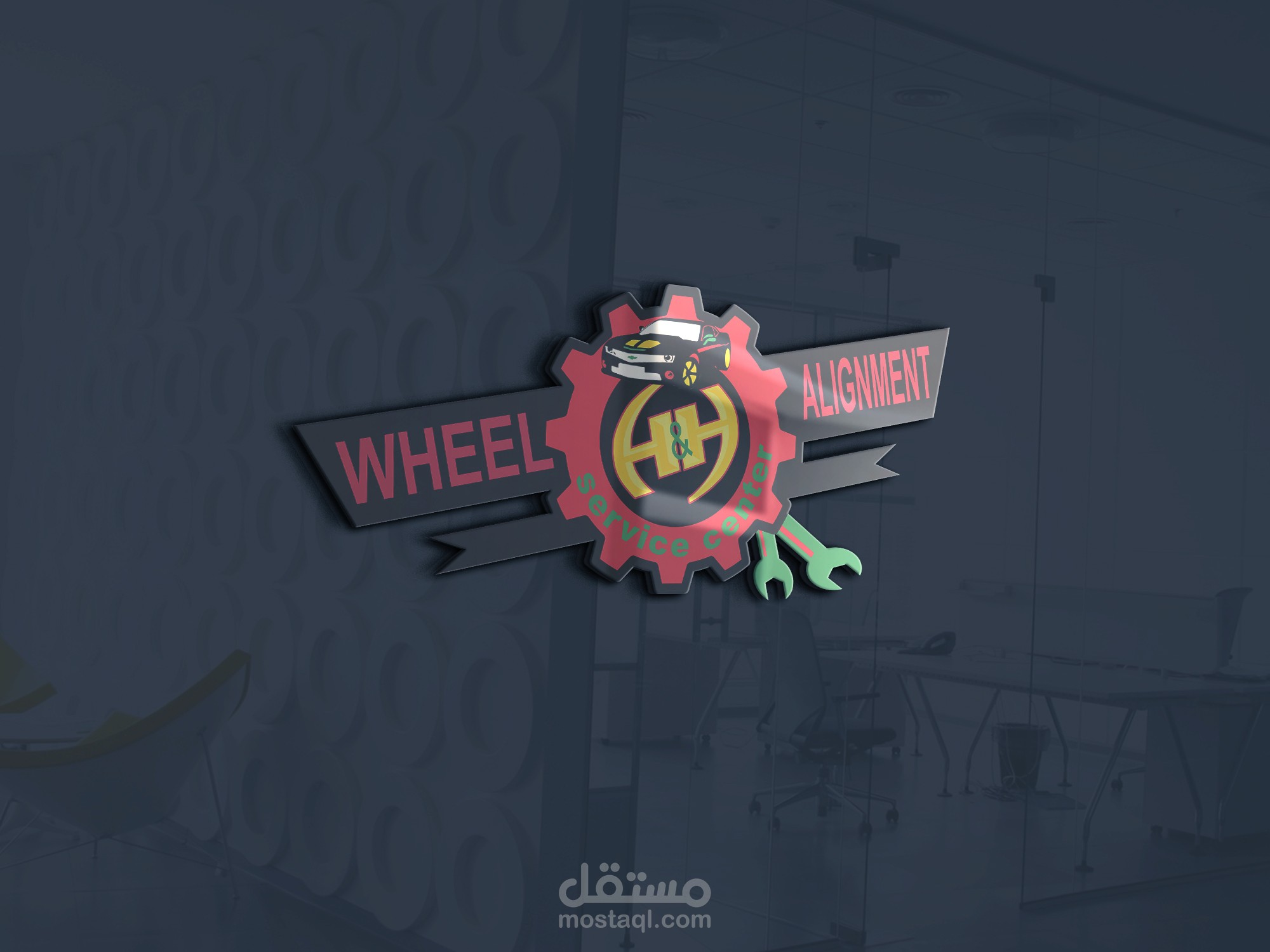 تصميم شعار ( logo ) مركز صيانه سيارات