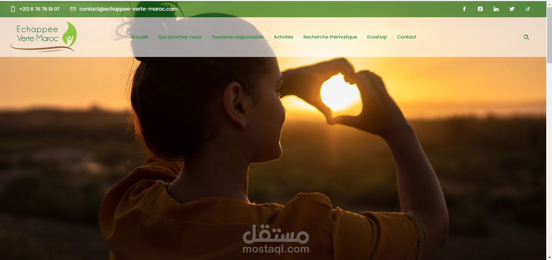 موقع WordPress Echappee verte Maroc