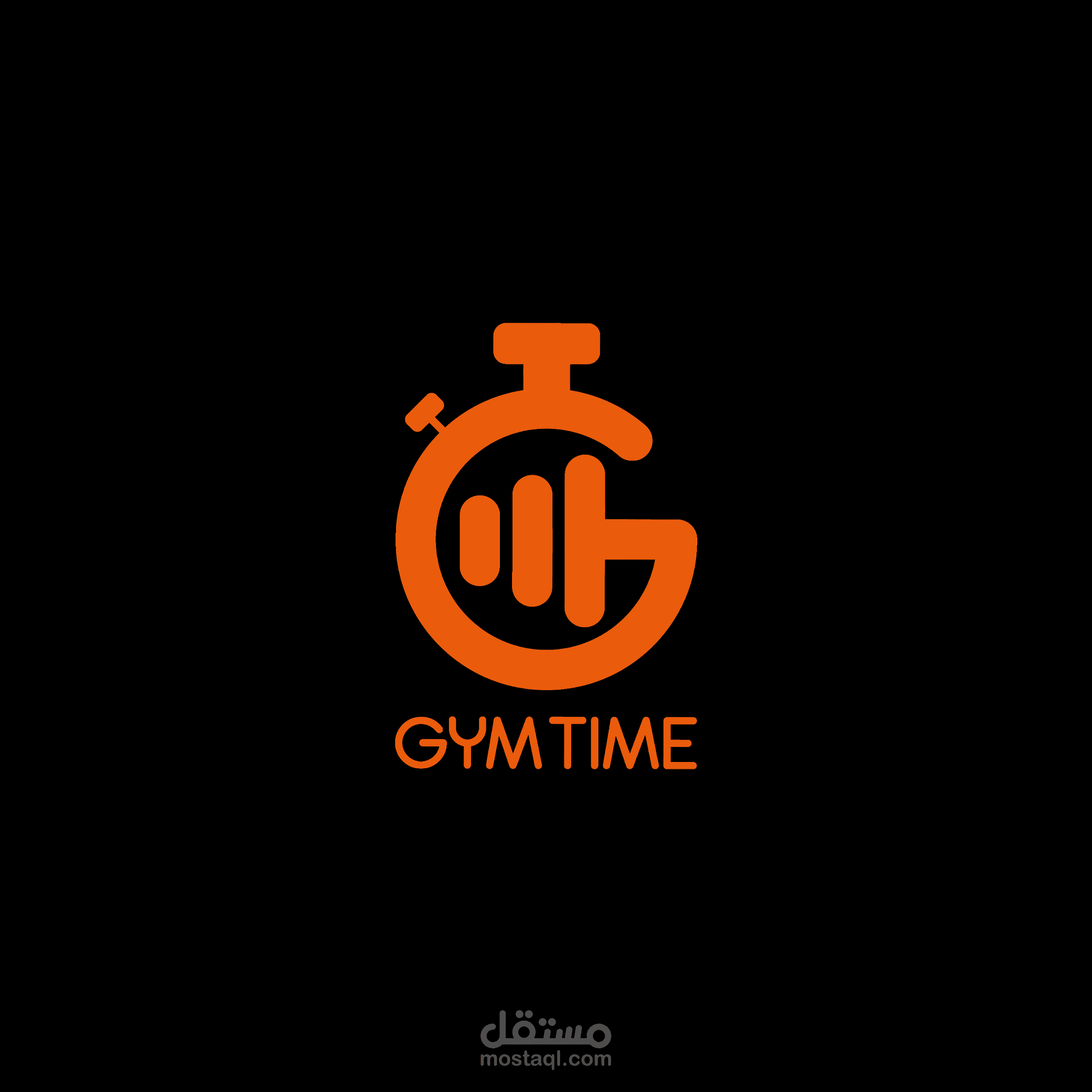 تصميم شعار : "GYM TIME"