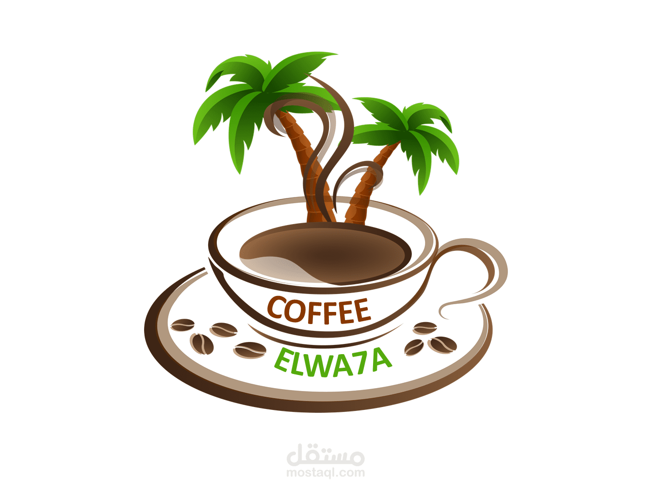 لوجو كافية الواحة