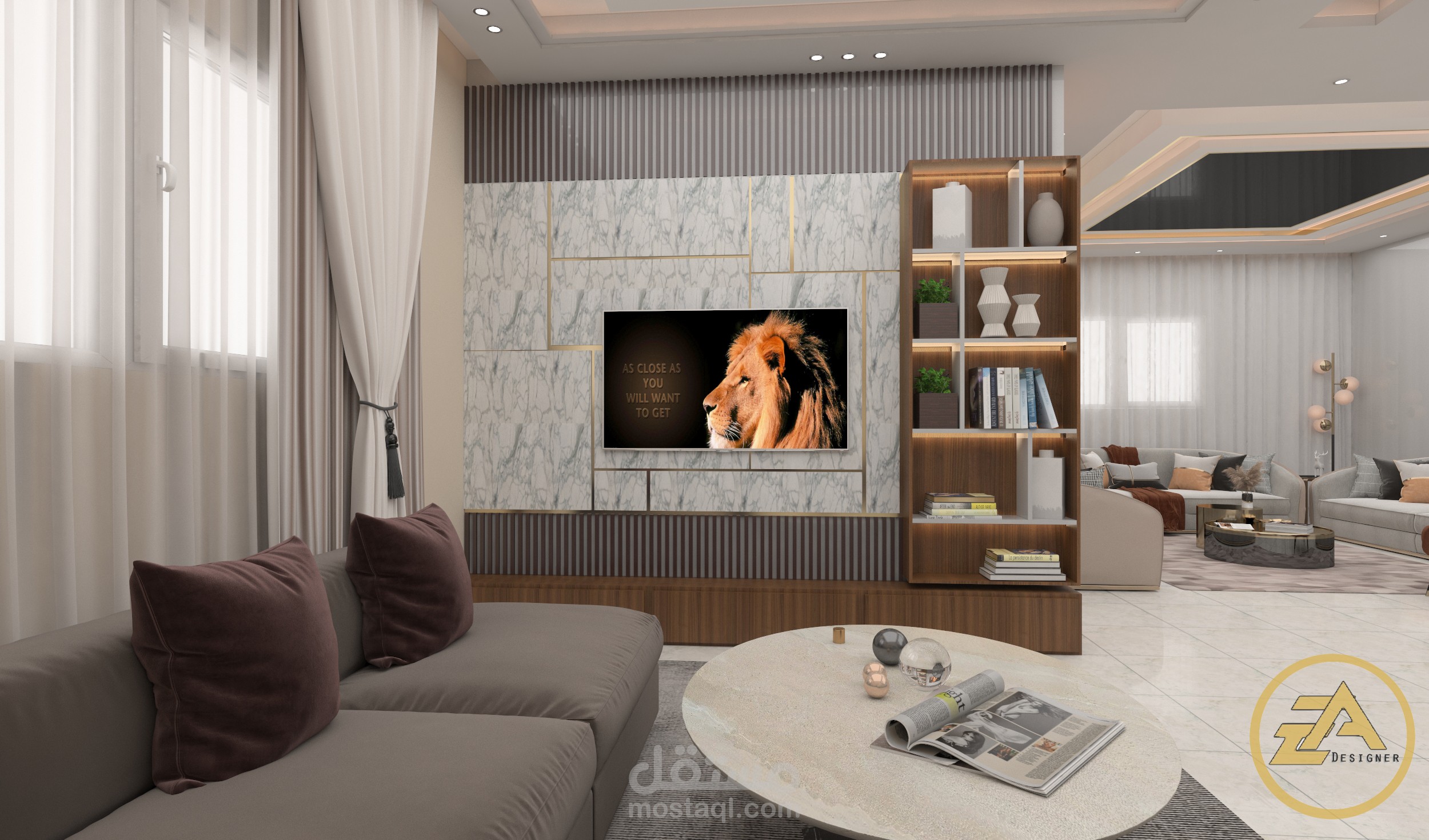 تصميم  TV wall