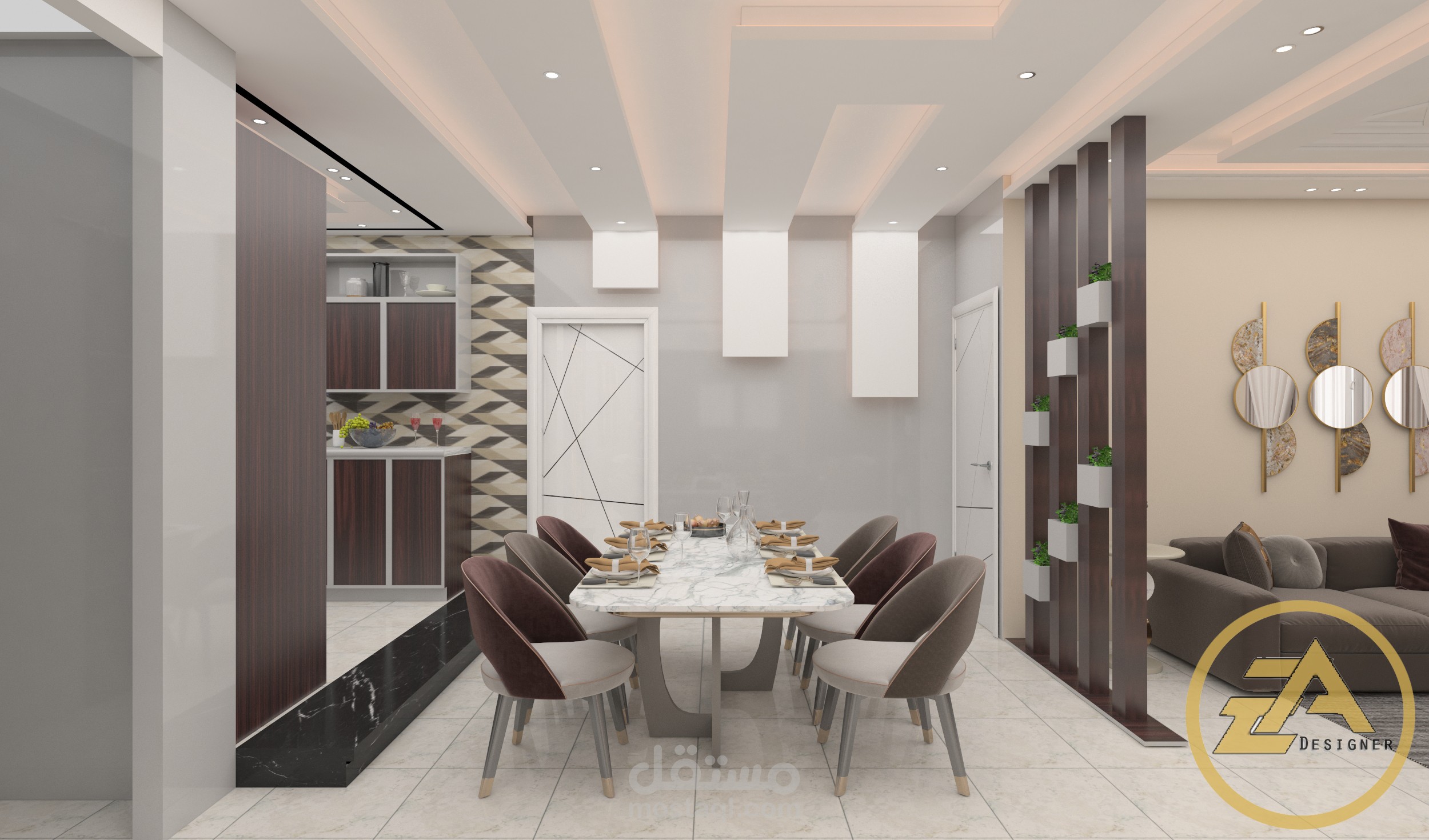 تصميم شقة سكنية