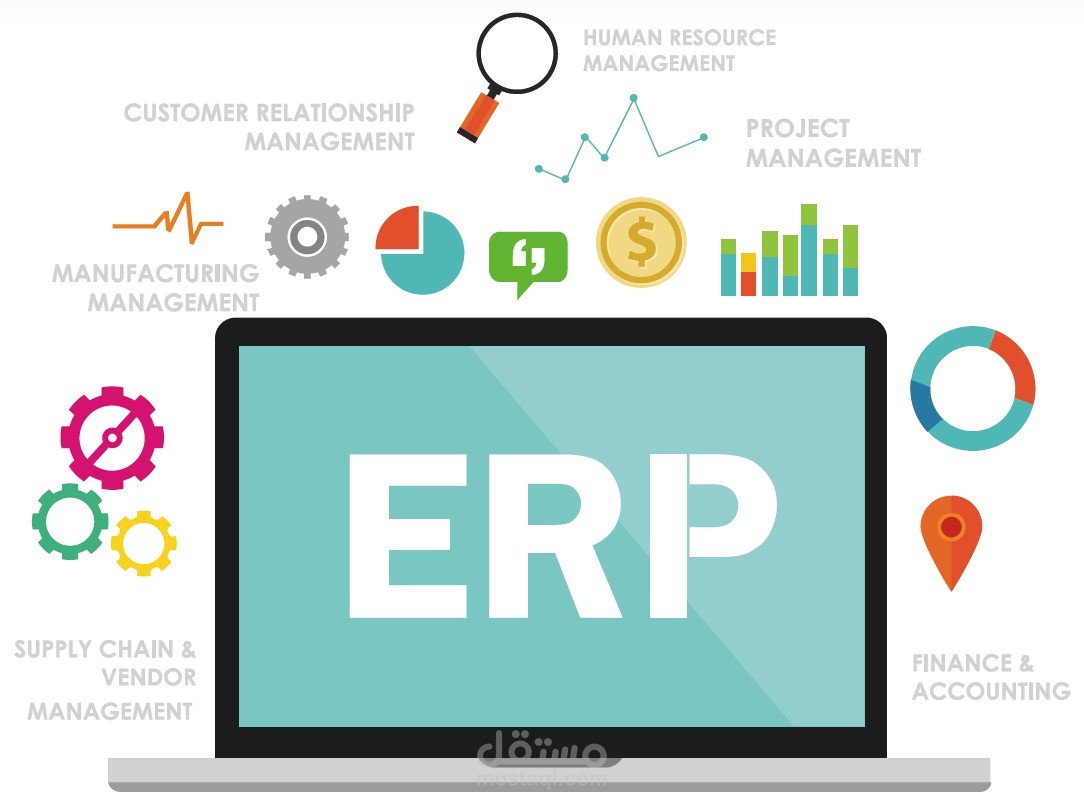 تنفيذ مشاريع ناجحة في تطبيق برامج ERP والبرامج المحاسبية في العديد من الشركات