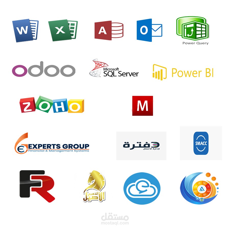 البرامج التى أستطيع العمل عليها والتى لدي خبرة استخدامها