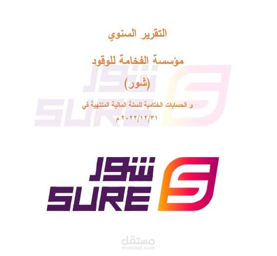 إعداد التقرير المالي السنوي لمؤسسة شــور