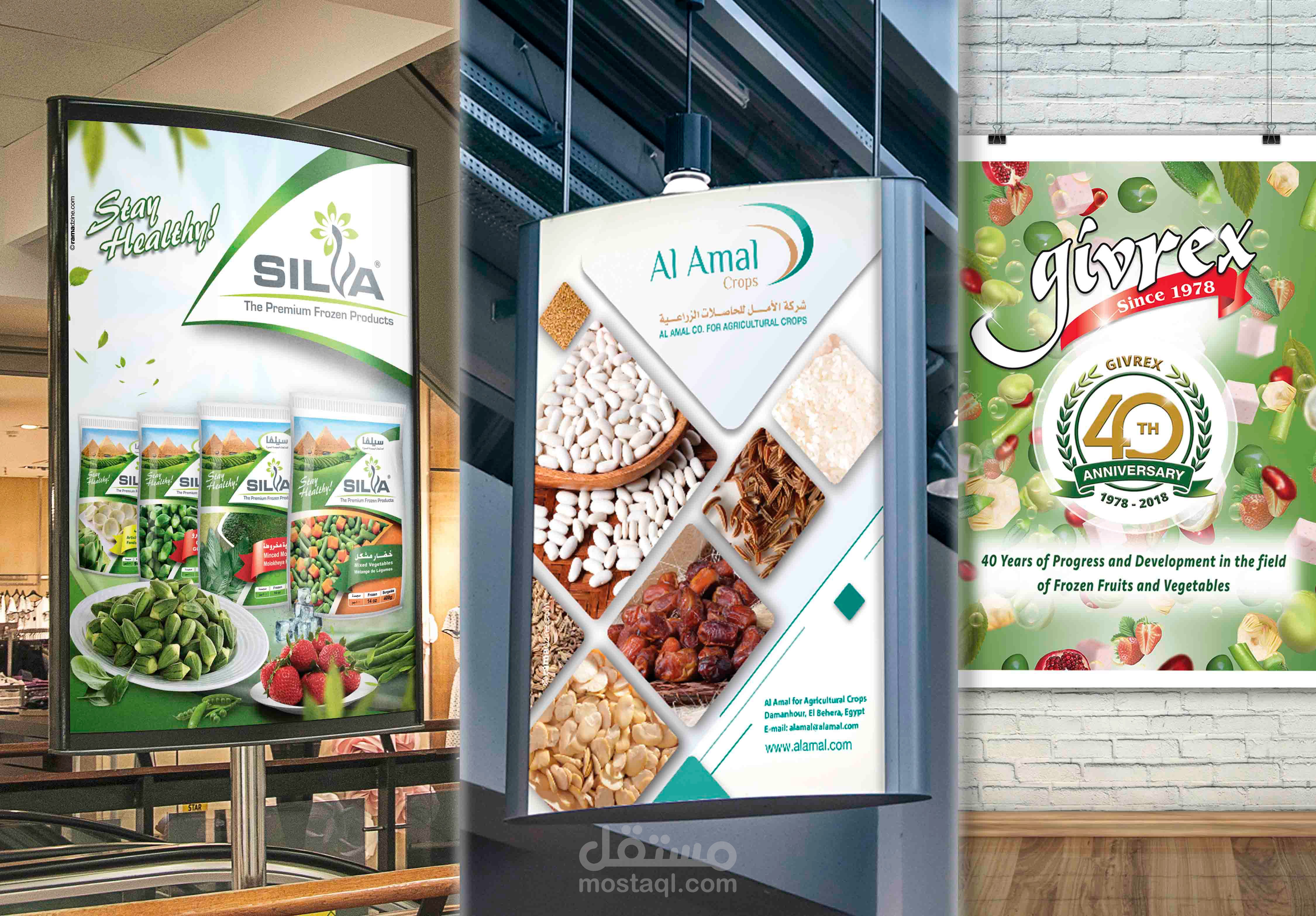 ProductS advertising in a for posters