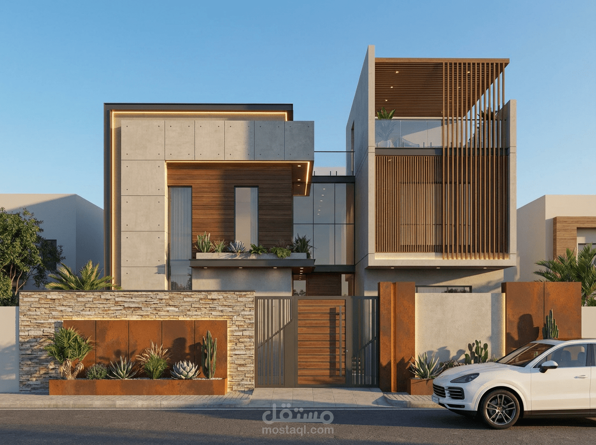 تصميم واجهة معمارية