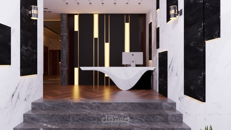 تصميم مدخل عمارة سكنية