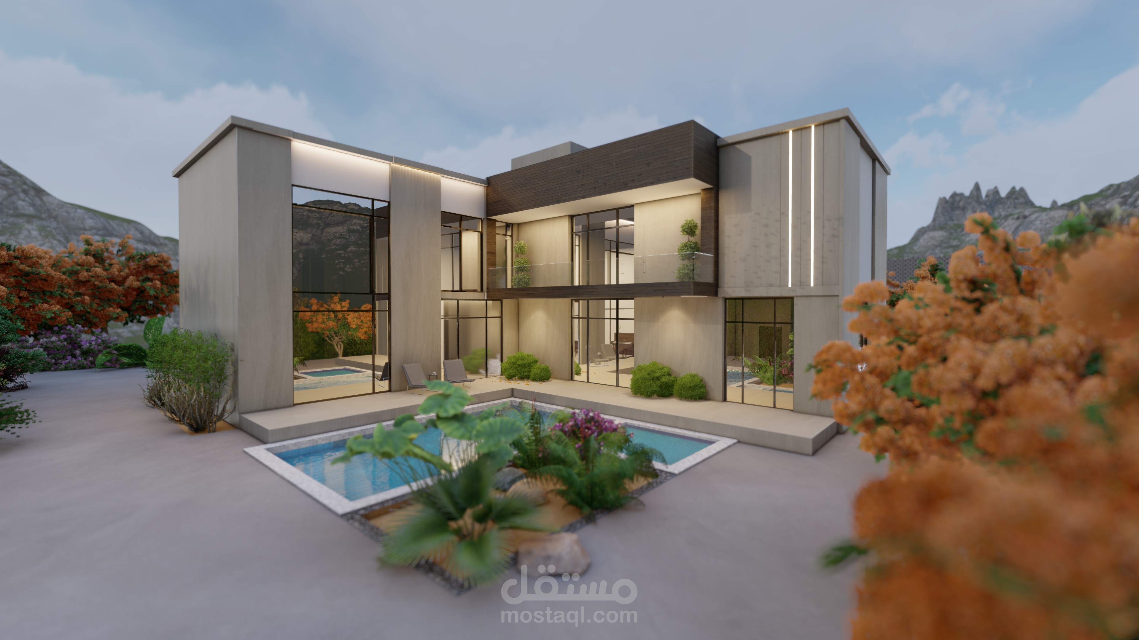 تصميم واجهة فيلا