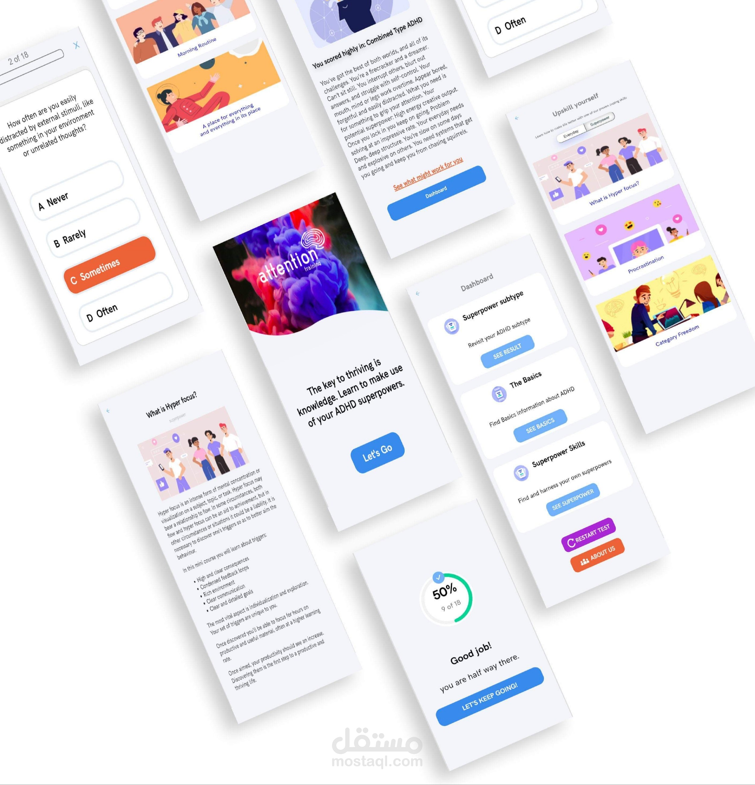Attention Training Web App