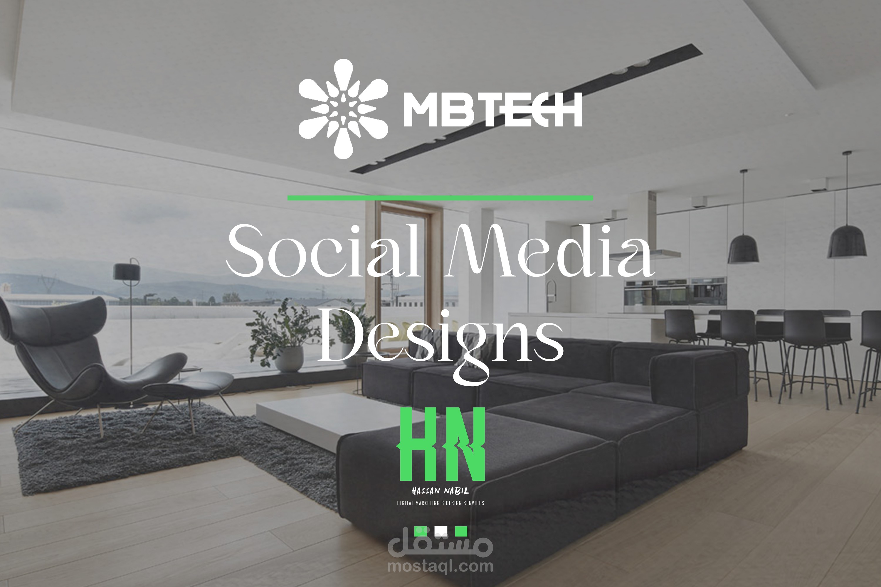 مشروع لشركة MB Tech -Smart Homes (ادارة / تصميم /انشاء محتوي )