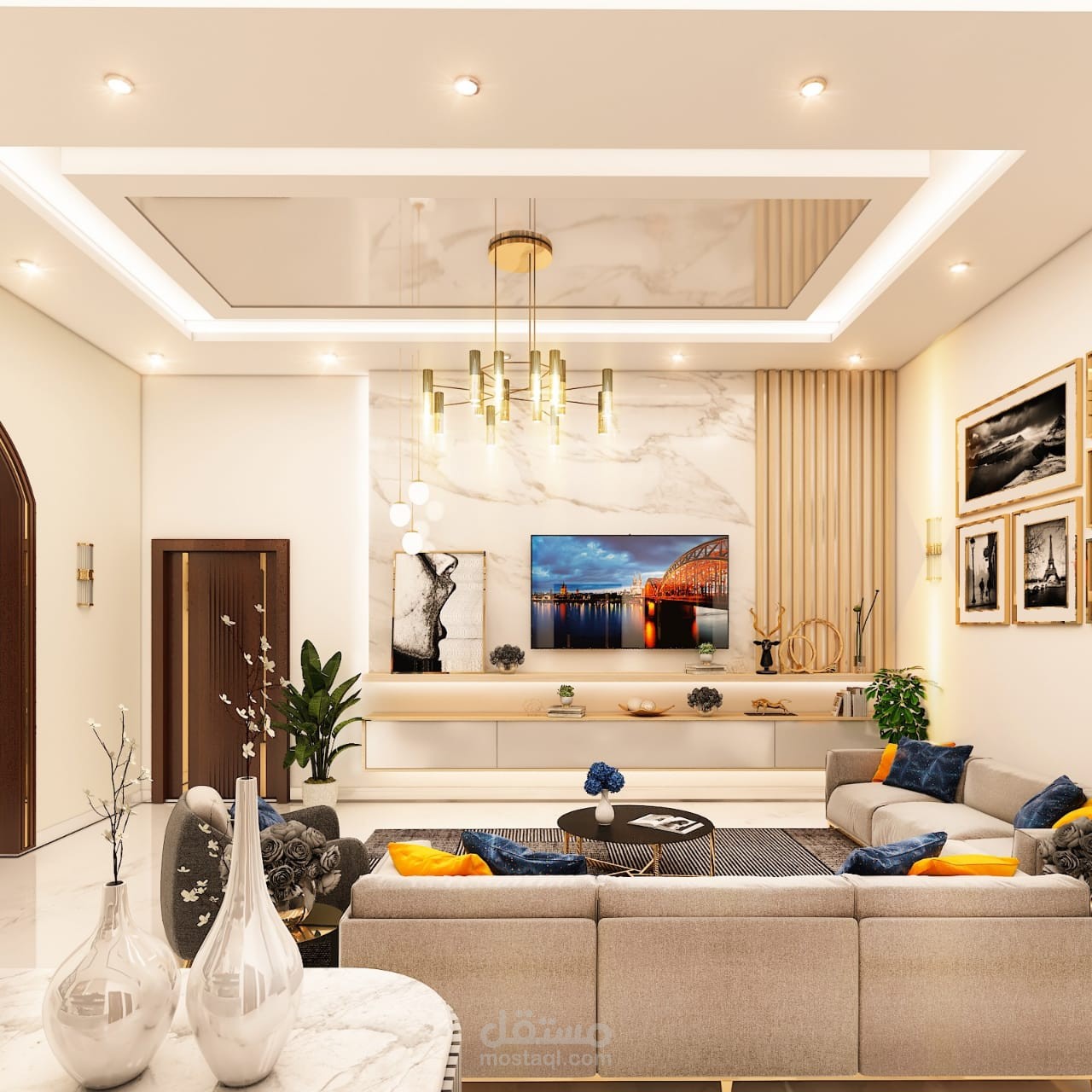 تصميم غرفه جلوس داخلي