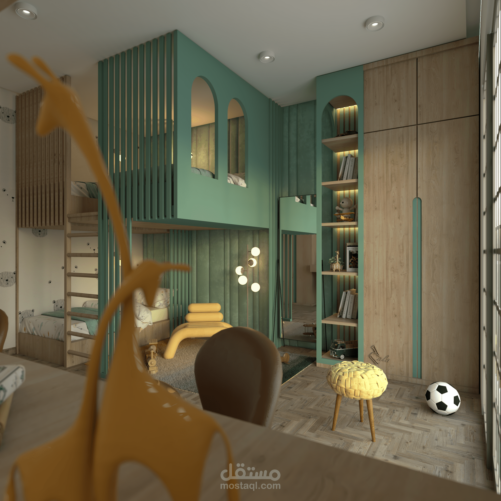 تصميم داخلي  - غرفة نوم أطفال  -