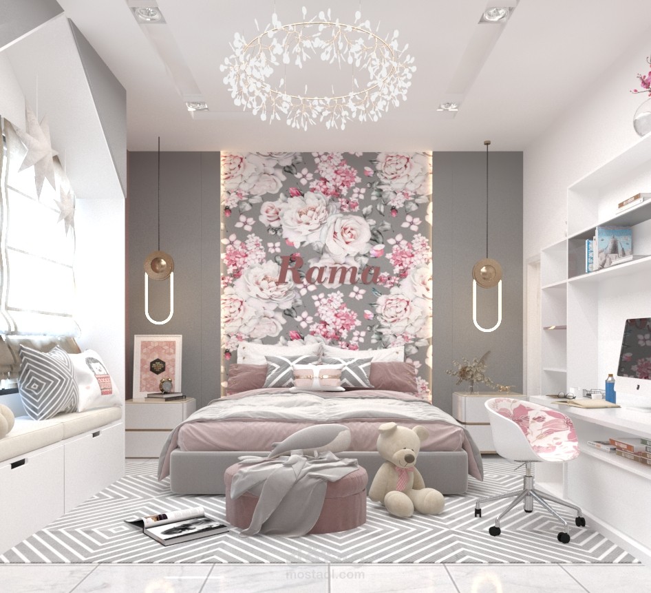 تصميم غرفة نوم بنات