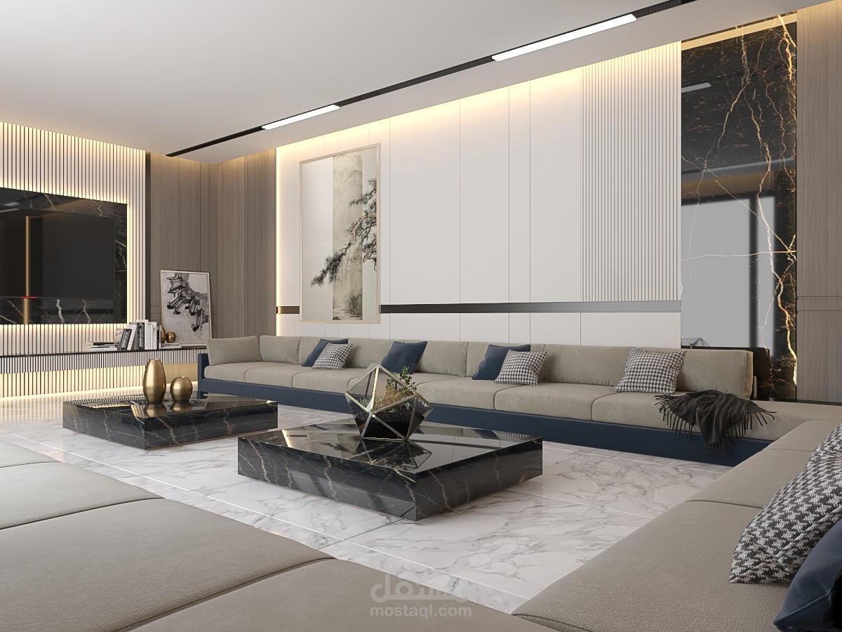 تصميم داخلي لمجلس رجال