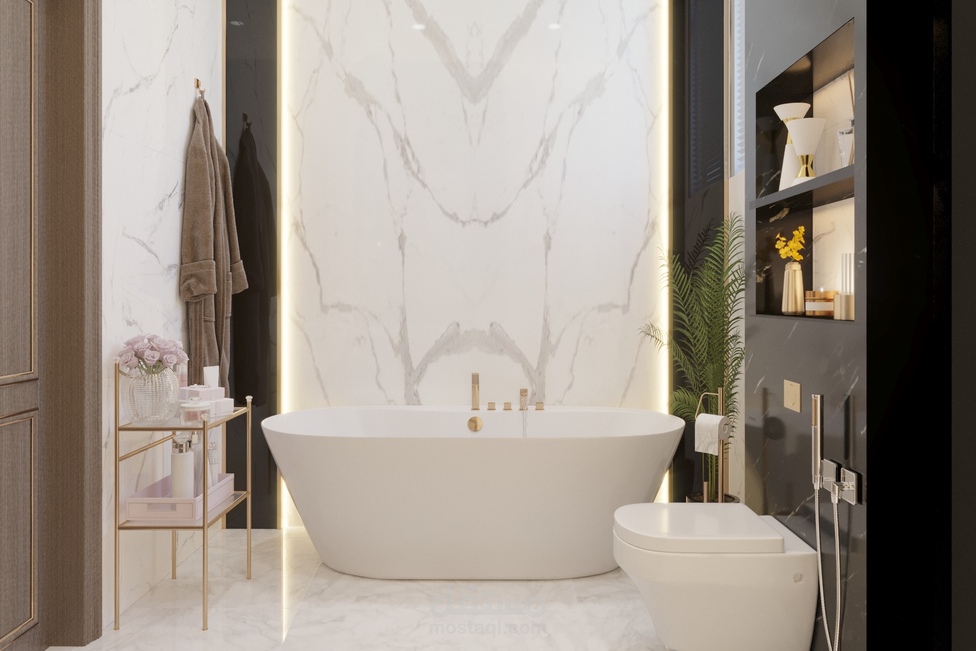 حمام غرفة نوم رئيسية