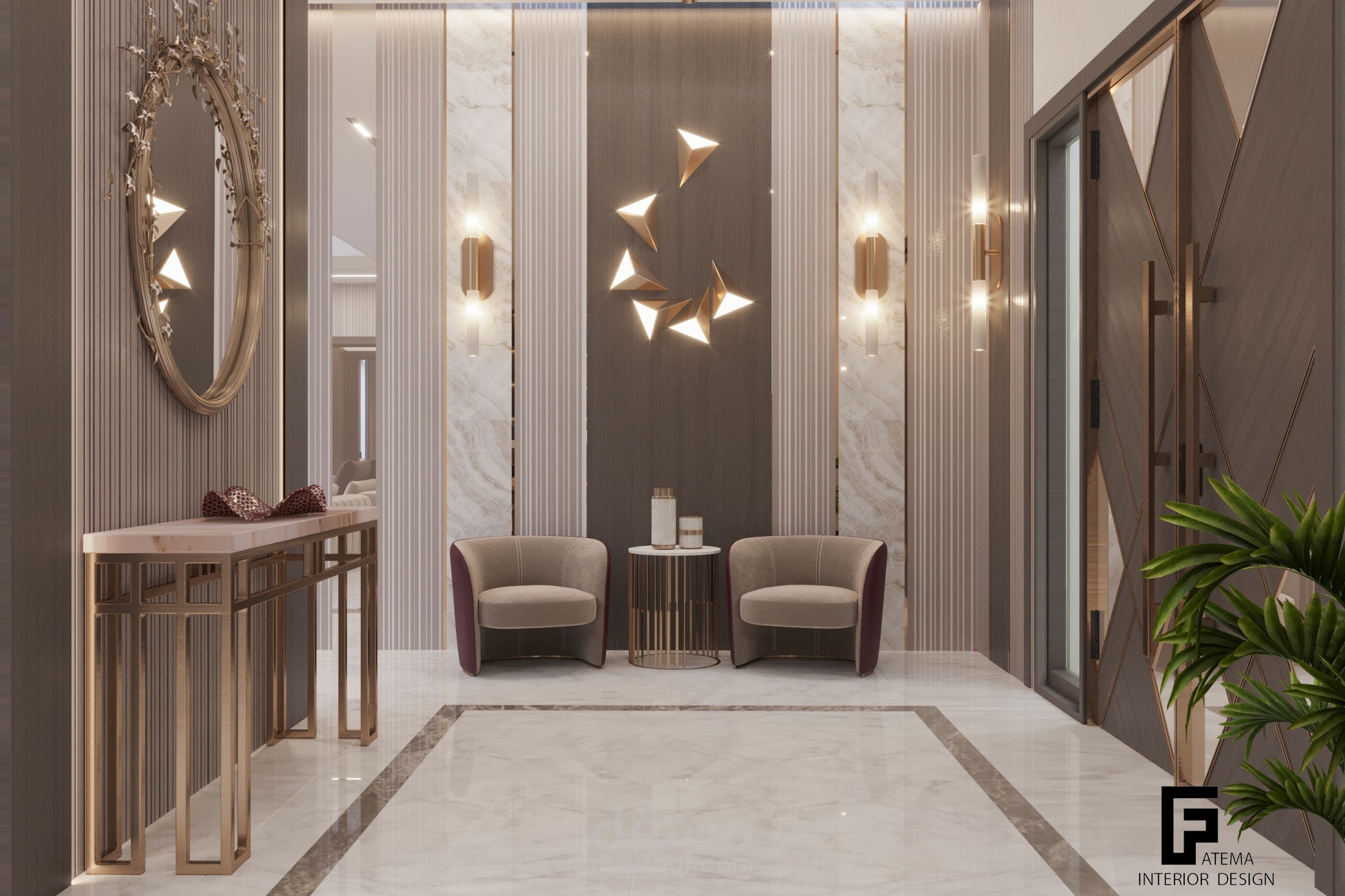 تصميم مدخل فيلا