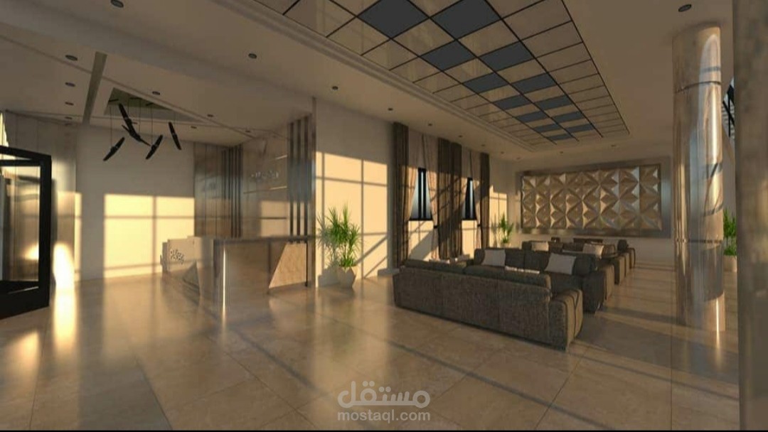تصميم مدخل فندق