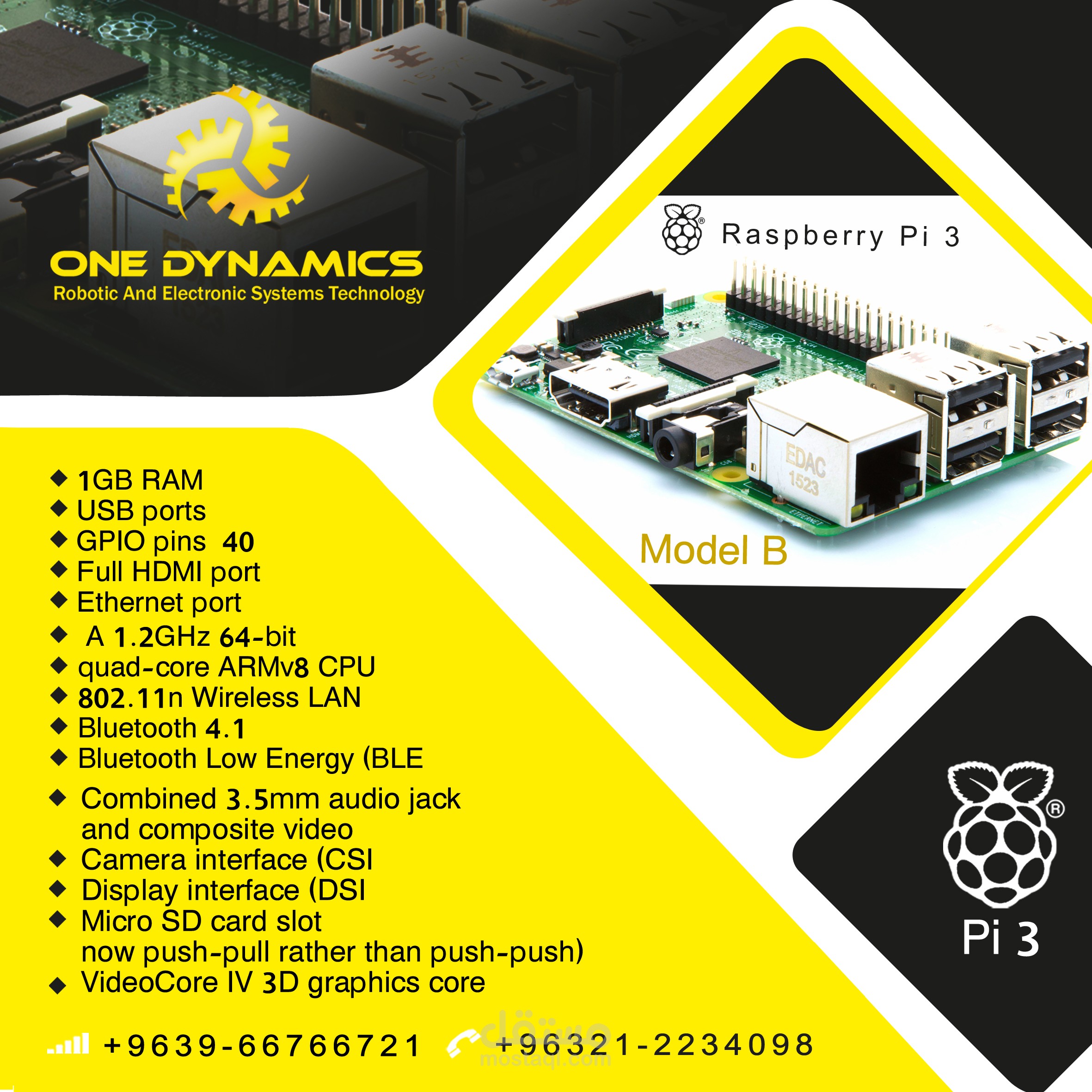 Poster for ONE DYNAMICS company