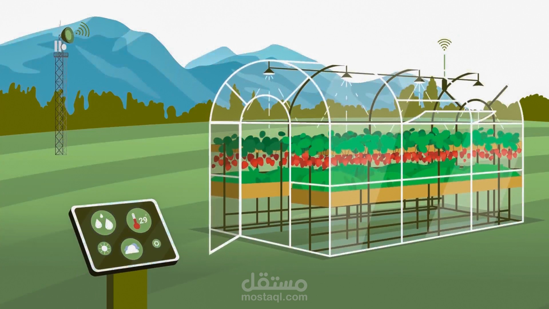 موشن جرافيك ترويجي لابتكار سعودي (نظام الساقية) | دكتور كرييتف