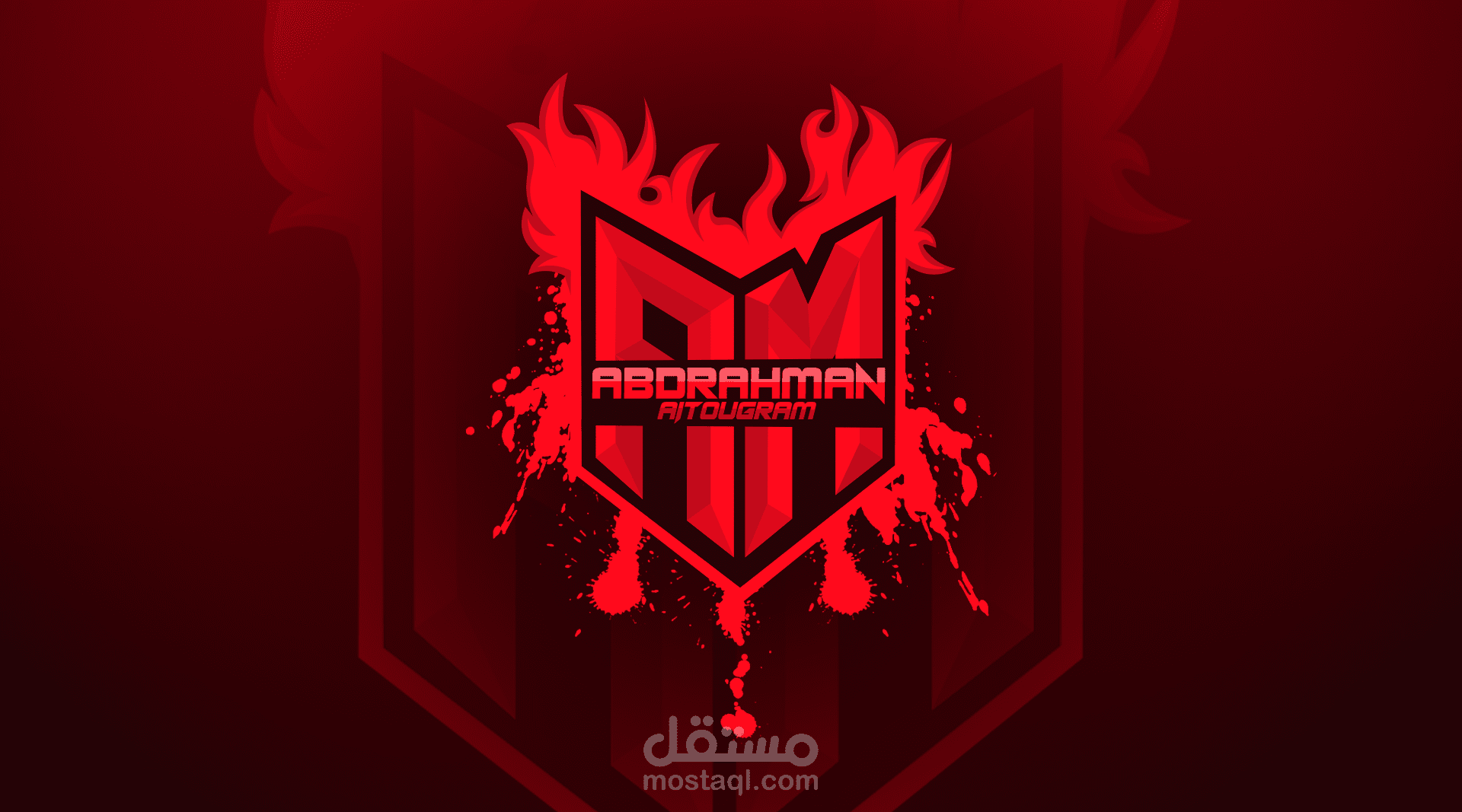 إسمي محاولا جعله لوغو e-sport احترافي