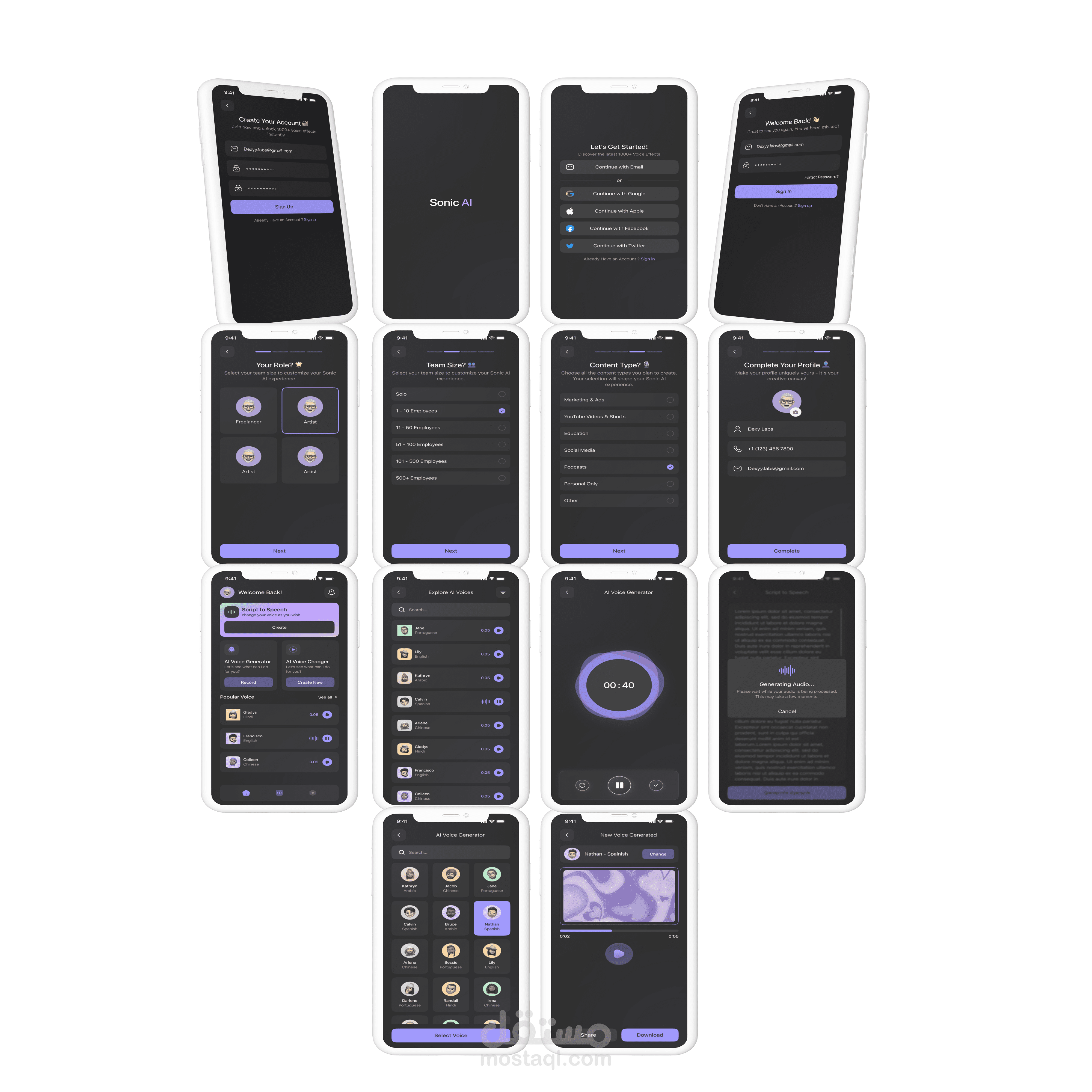Flutter Voice Generator