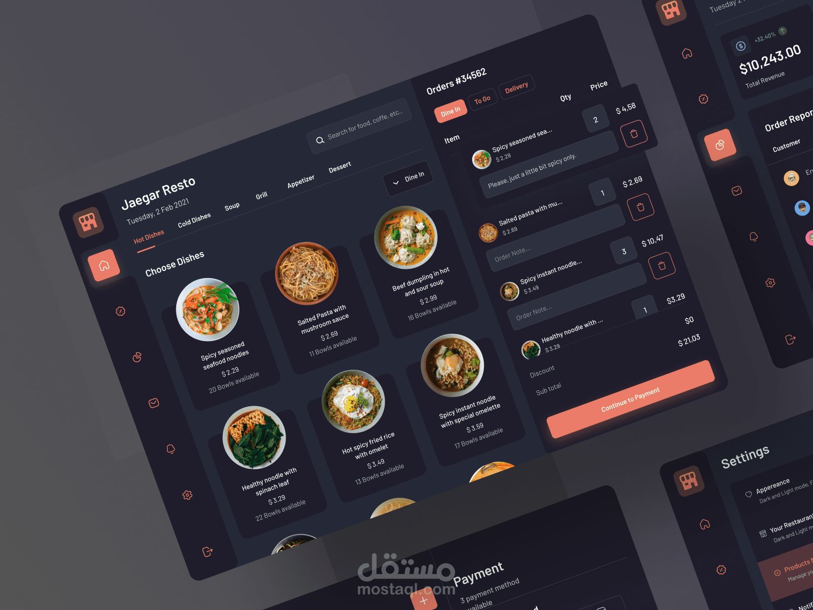 Food Ordering Dashboard