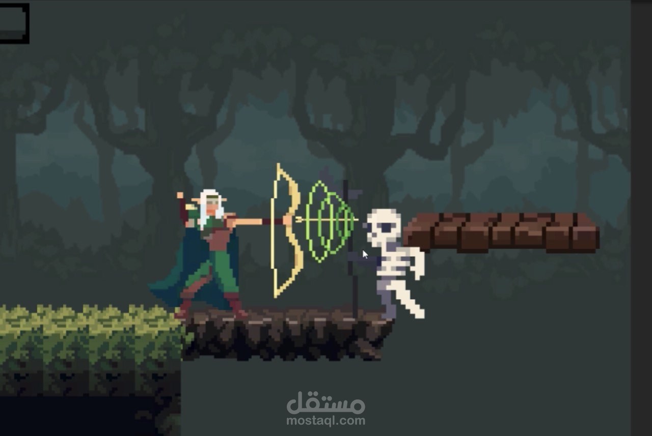 مشروع لعبة Woodland Archer
