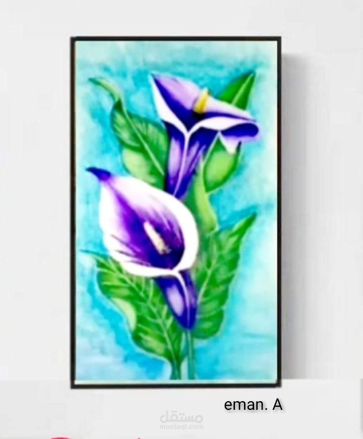 رسم بالوان اكريلك