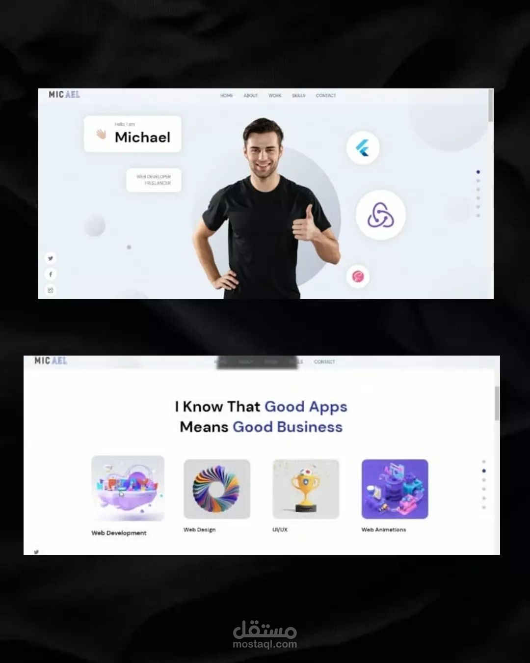 معرض أعمال / Portfolio App