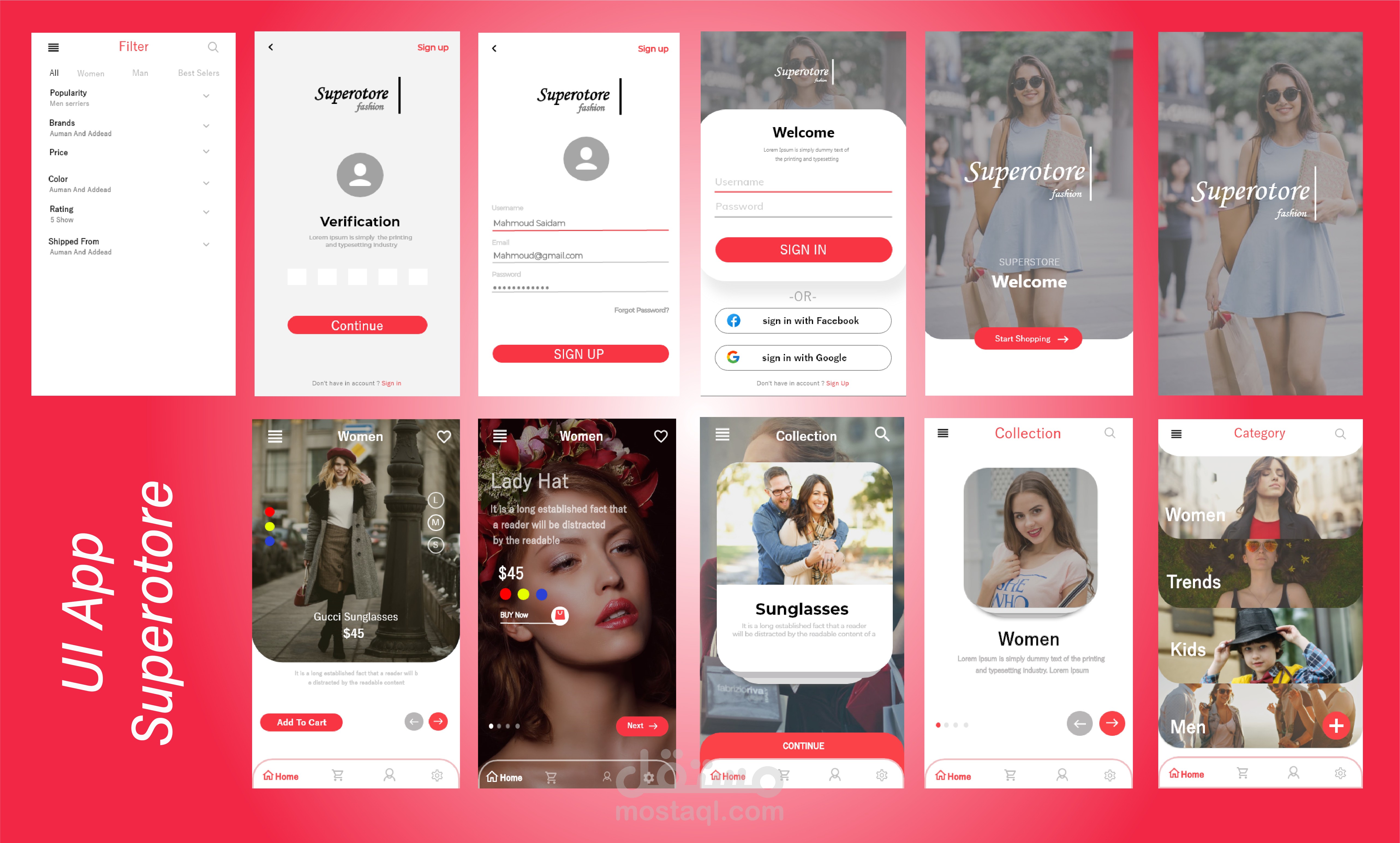 UI/UX Design Mobile App
