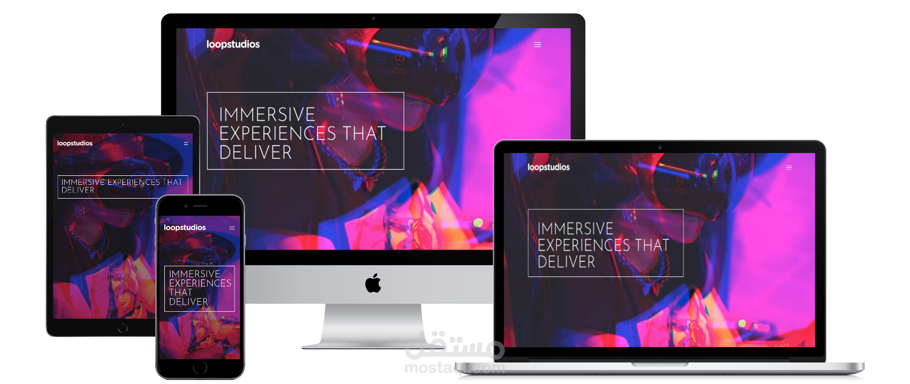 برمجة صفحة هبوط لتطبيق نظارات الواقع الافتراضي