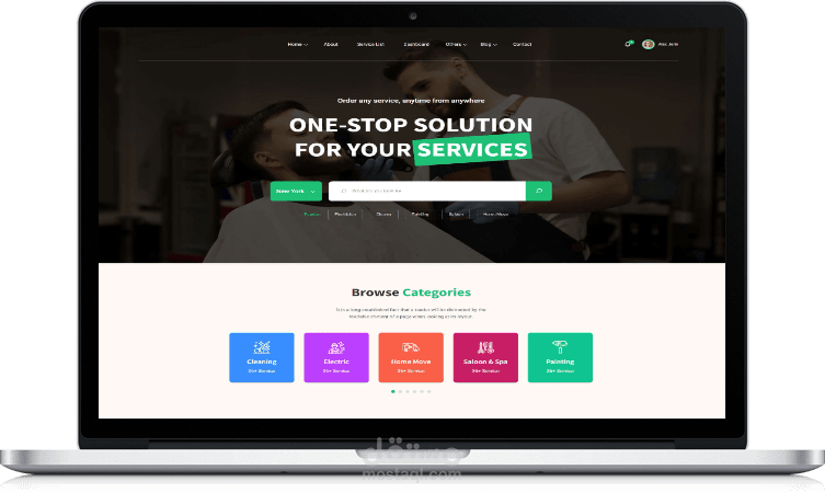 سوق بحث عن الخدمات On demand Service Laravel