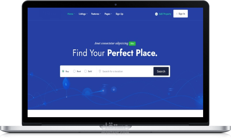 موقع لإدراة العقارات متعدد اللغات والمستخدمين Laravel