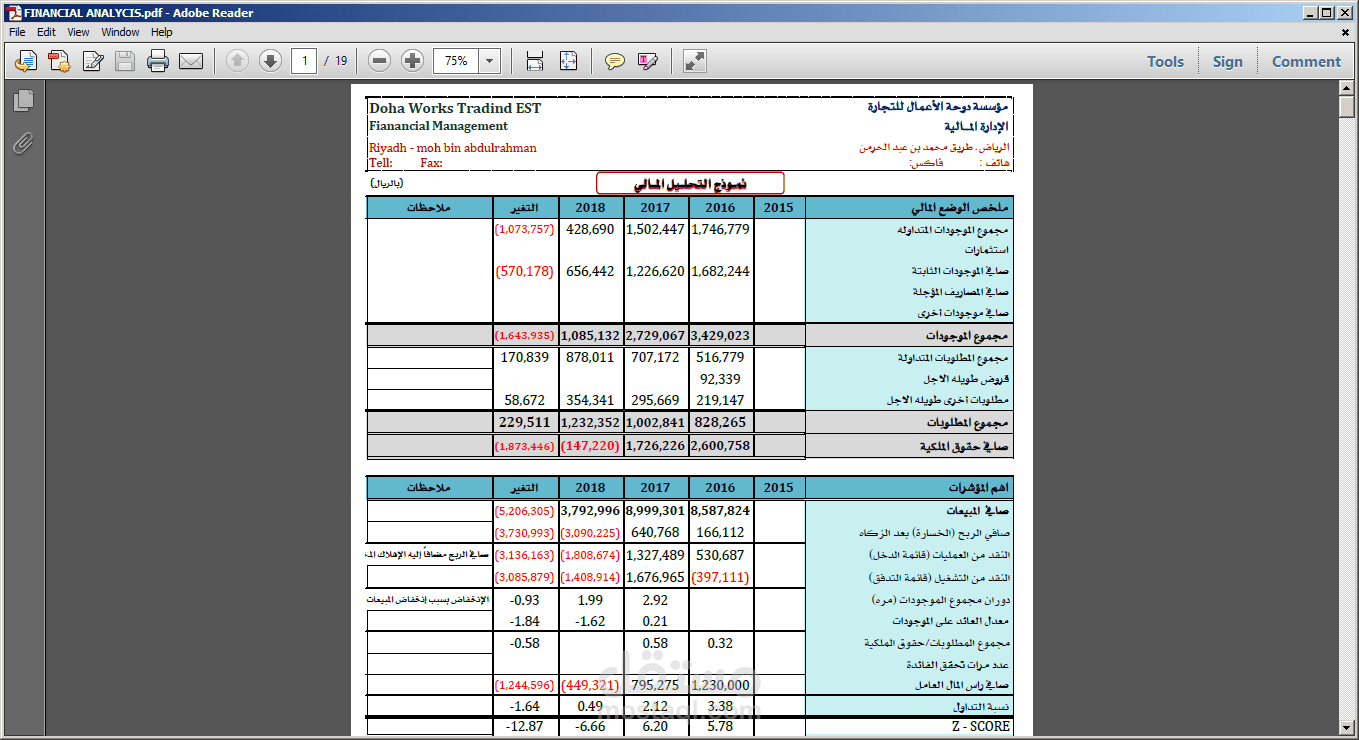 تحليل نٌظم وإعادة هيكلة حسابات