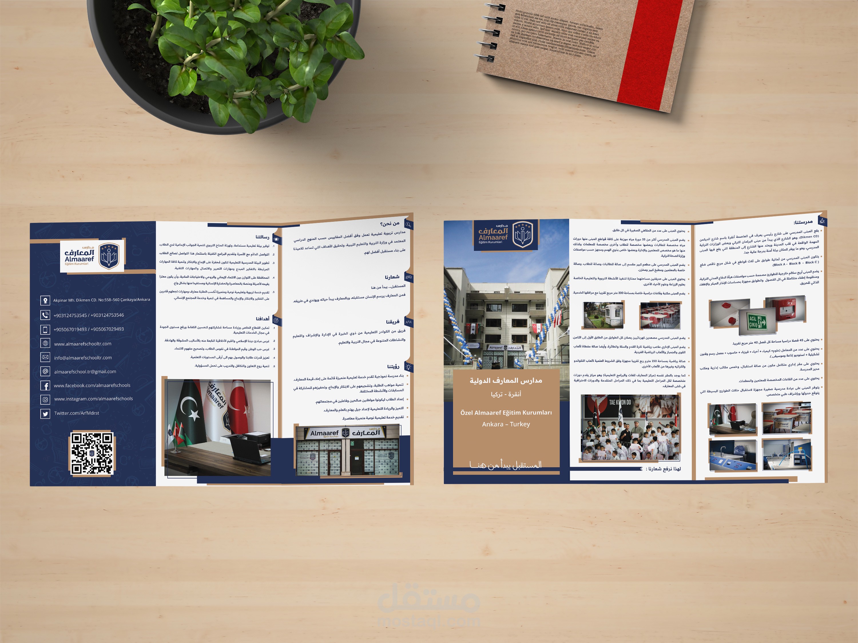 تصميم بروشور ثلاثي