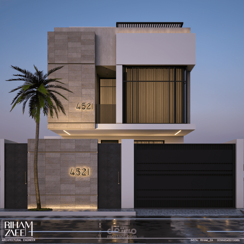 تصميم فيلا مودرن