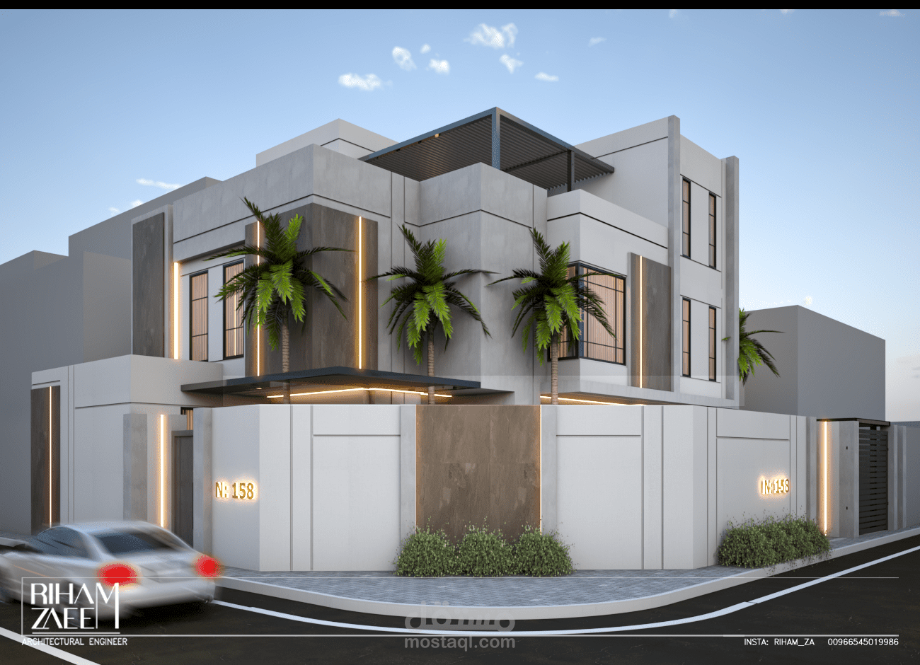 تصميم واجهة مودرن