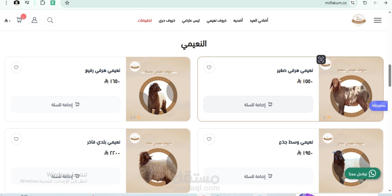 تصميم متجر الكتروني على منصة سلة