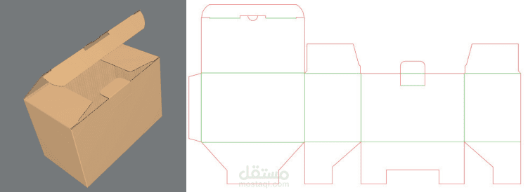 تصاميم علب كرتون فلوت و دوبلكس package designer