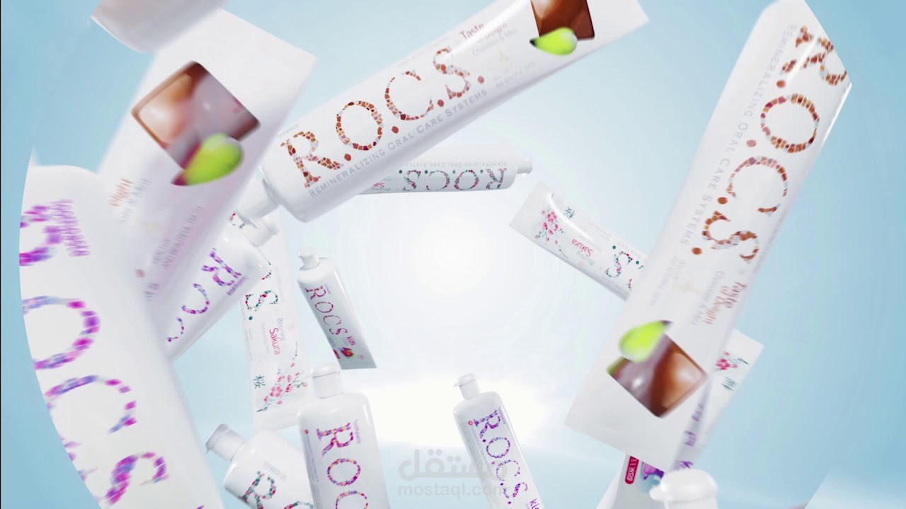 Rocs tooth paste_معجون اسنان روكس للأطفال والكبار بالنكهات المختلفة .